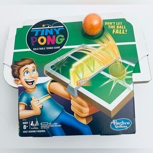 Hasbro Tiny Pong Solo Table Tennis Game NEW Sealed Electronic Handheld Toy